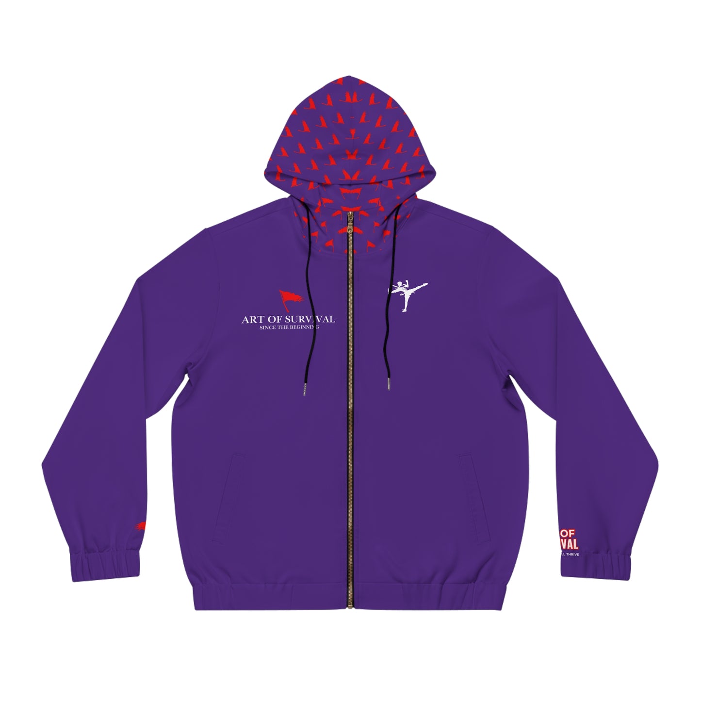 Full-Zip Hoodie - The Art of Survival - Limited Addition {Since the Beginning} Logo - Fitness Apparel