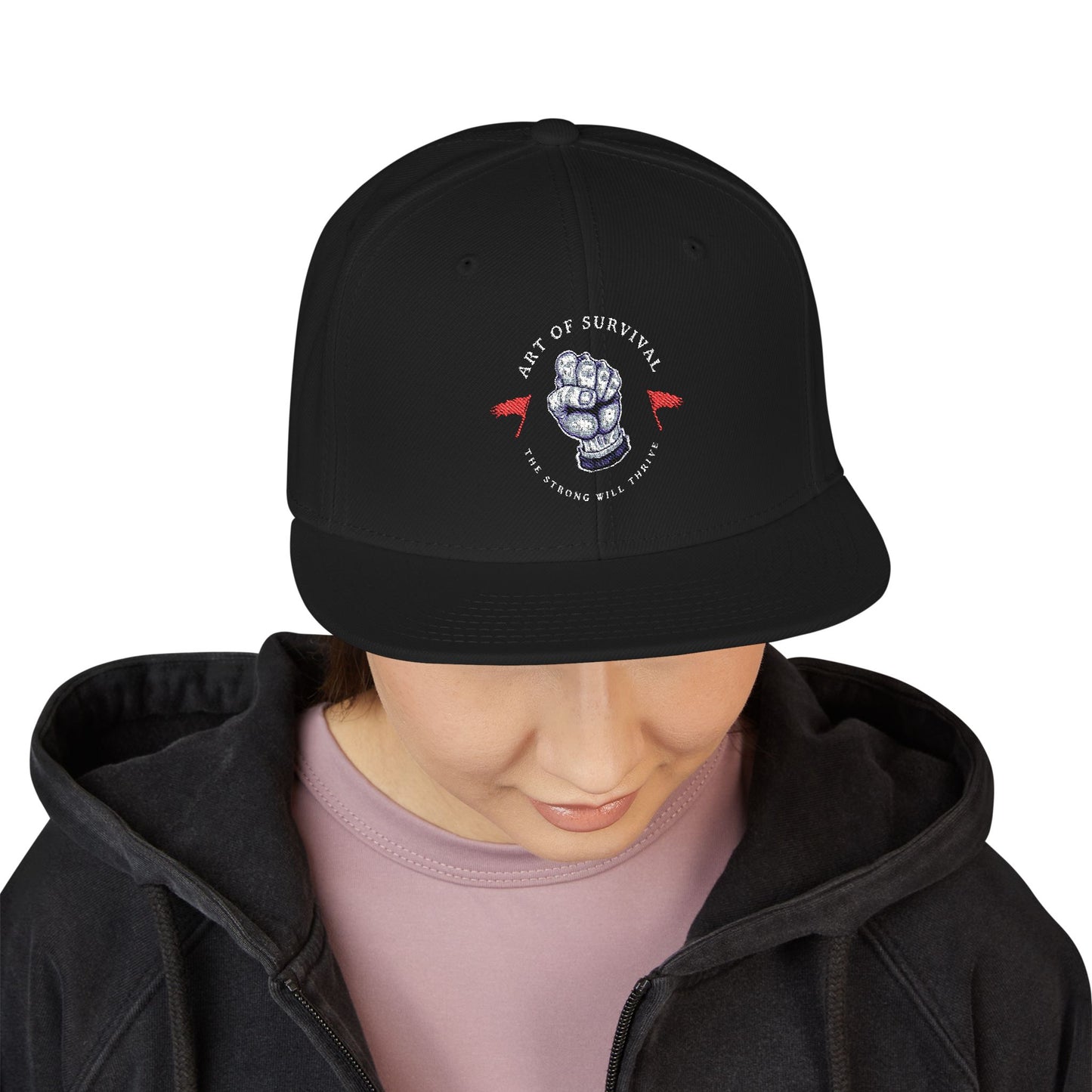 Snapback Cap - The Art of Survival Martial Arts Logo - Health & Fitness Lifestyle Brand