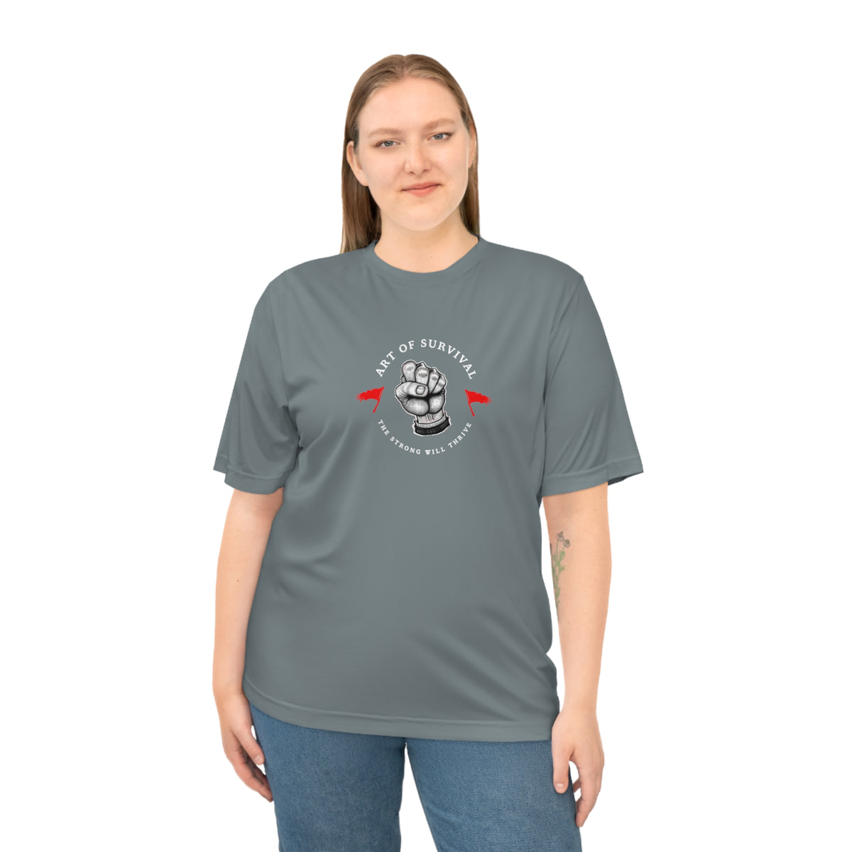 Martial Arts Logo Performance T-shirt - The Art of Survival - Fist