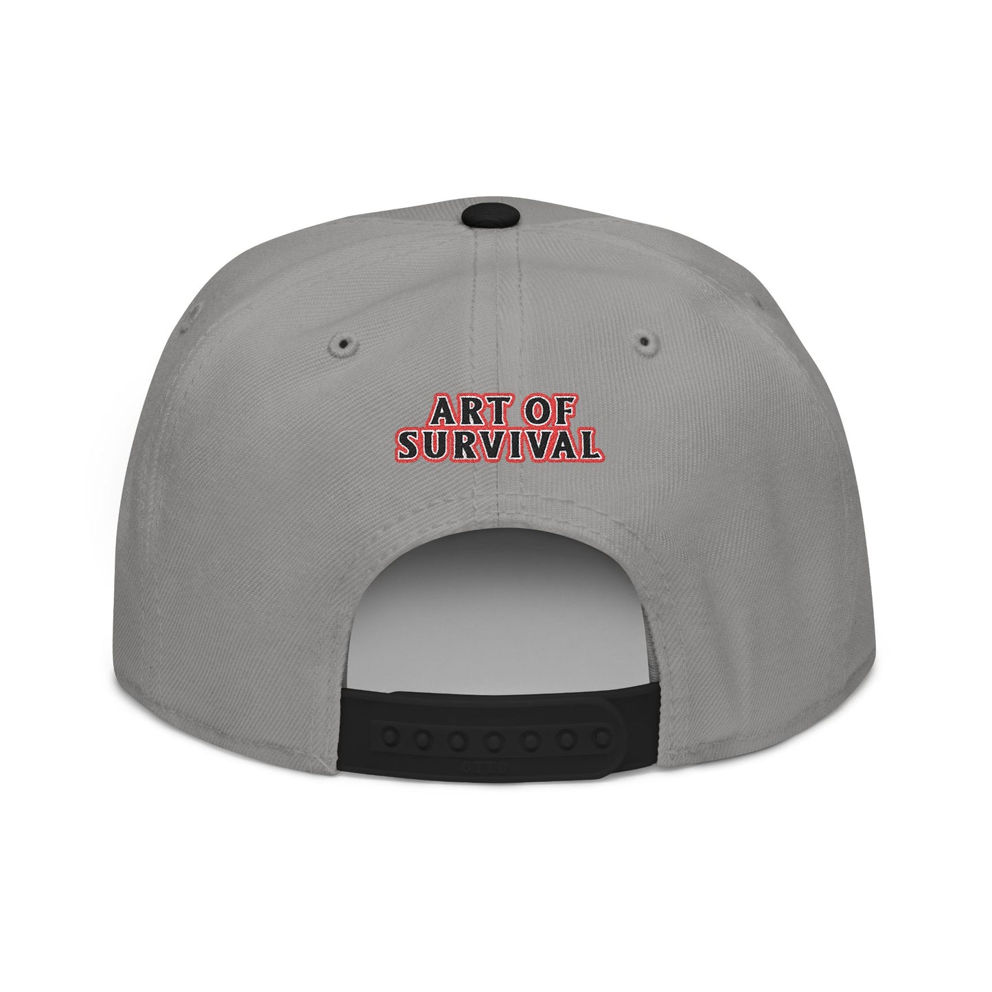 Snapback Cap - Art of Survival Ninja man Logo Embroidery Hat - Martial Arts Fitness Longevity Apparel