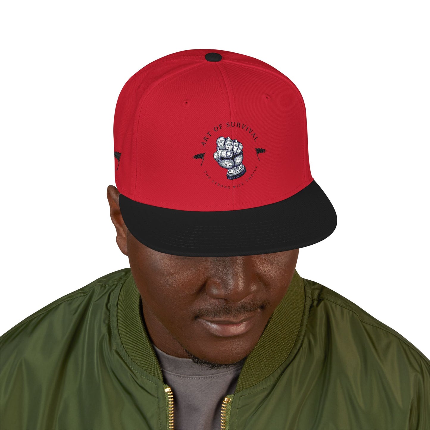 Copy of Snapback Cap - The Art of Survival Fist Logo Embroidery Hat - Martial Arts Fitness Longevity Apparel