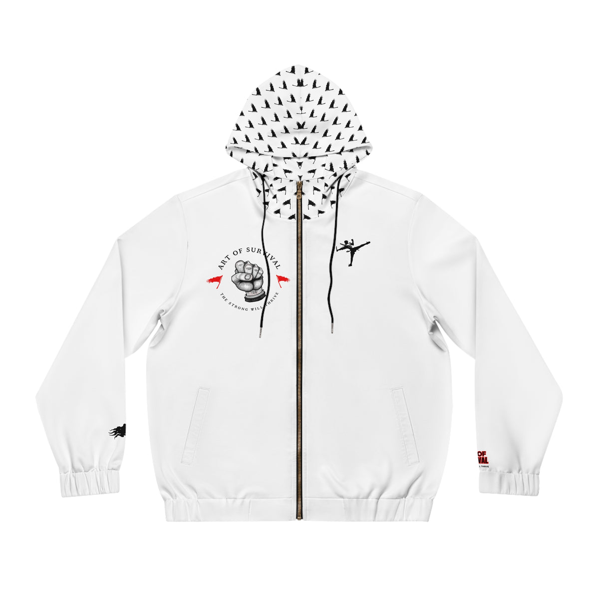 Full-Zip Hoodie - The Art of Survival - Martial Arts Logo