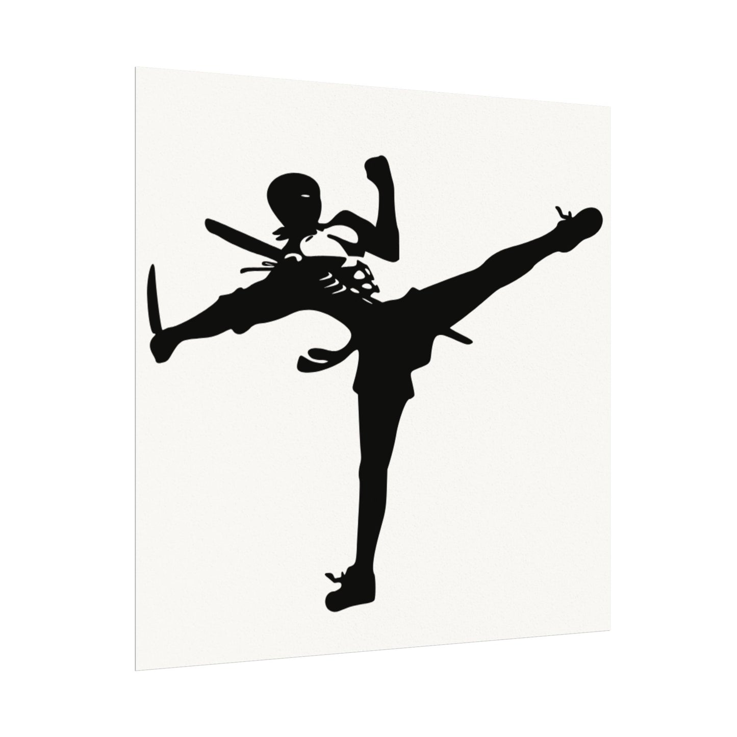Art of Survival "Ninja-Man" Textured Watercolor Matte Posters