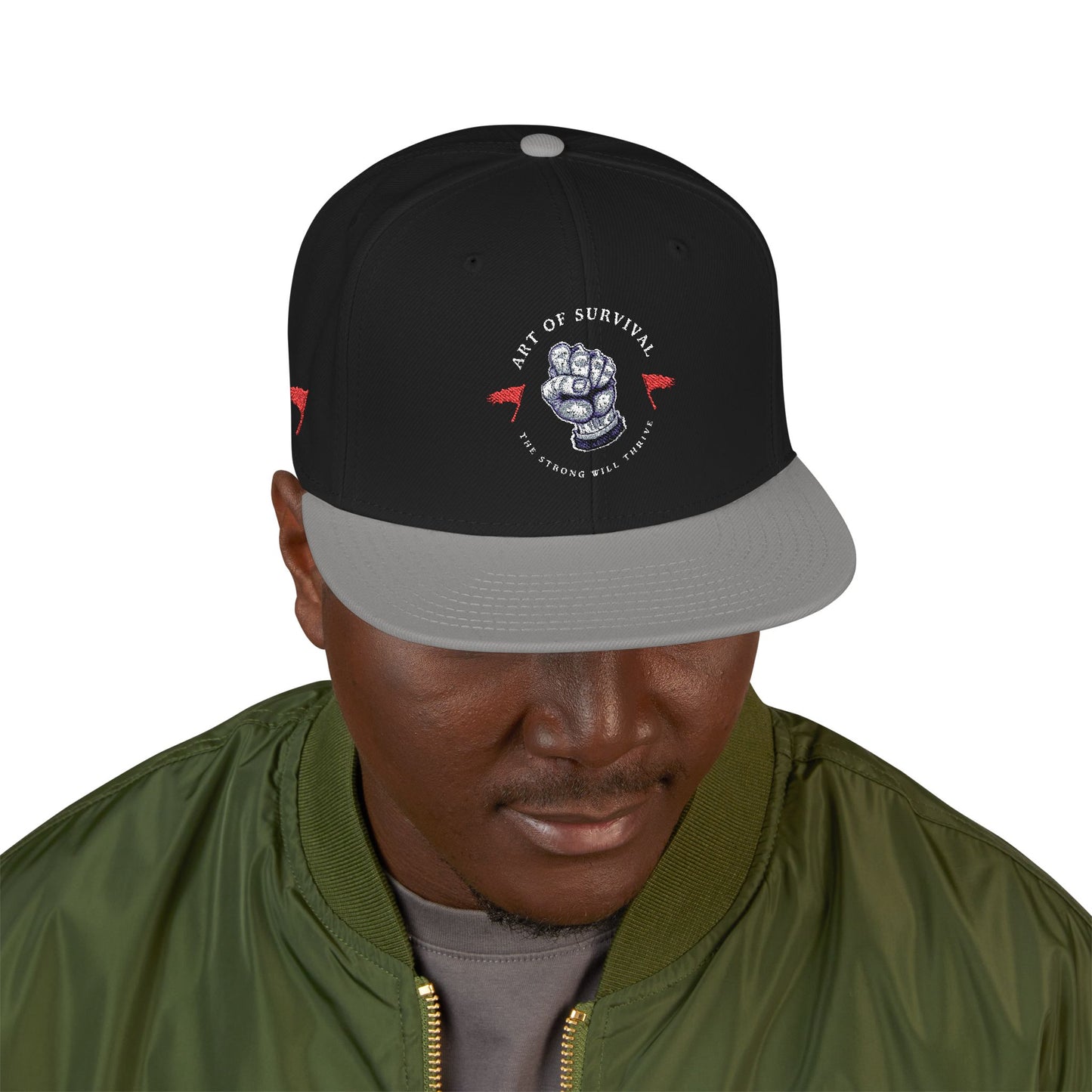 Snapback Cap - The Art of Survival Martial Arts Logo - Health & Fitness Lifestyle Brand