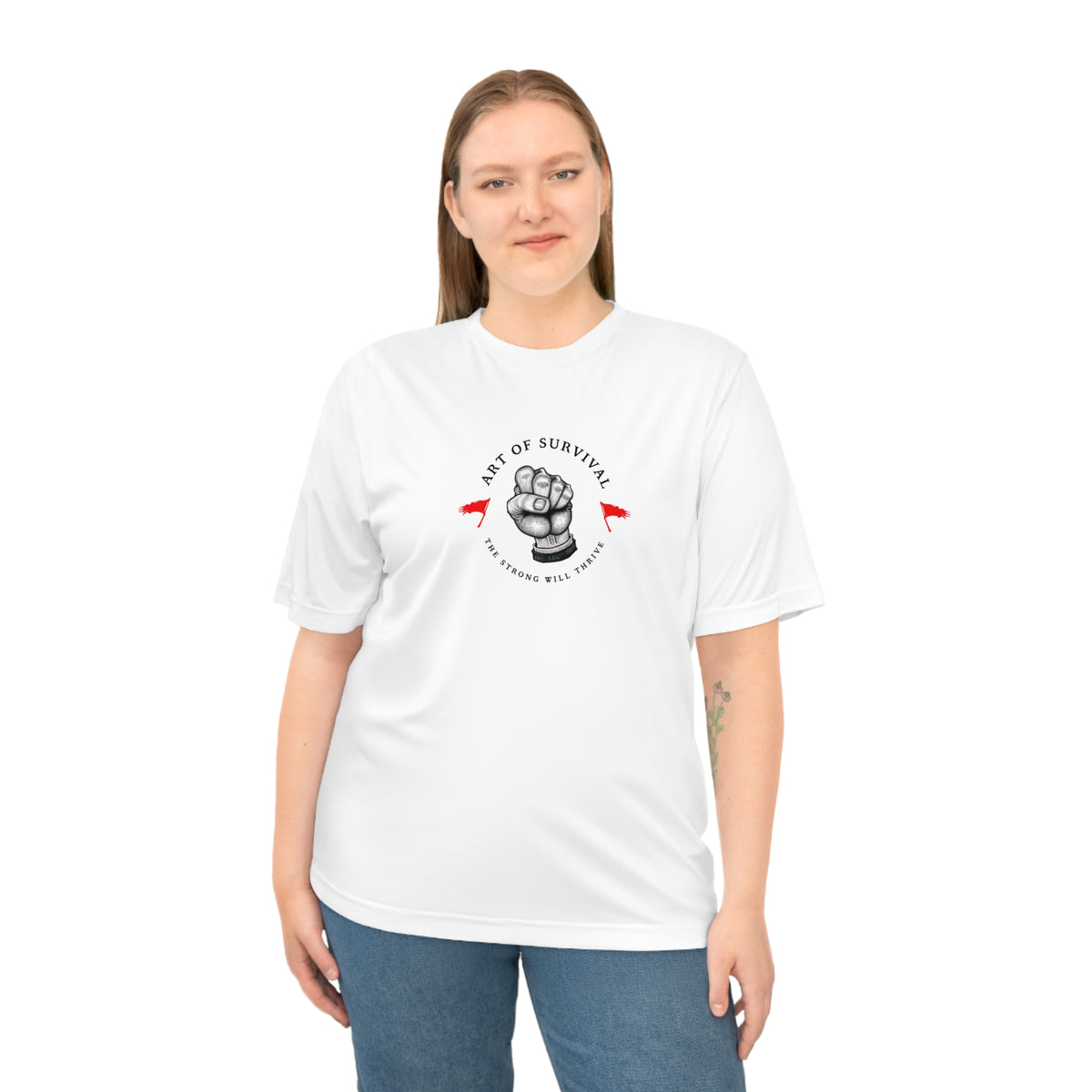 Martial Arts Logo Performance T-shirt - The Art of Survival - Fist