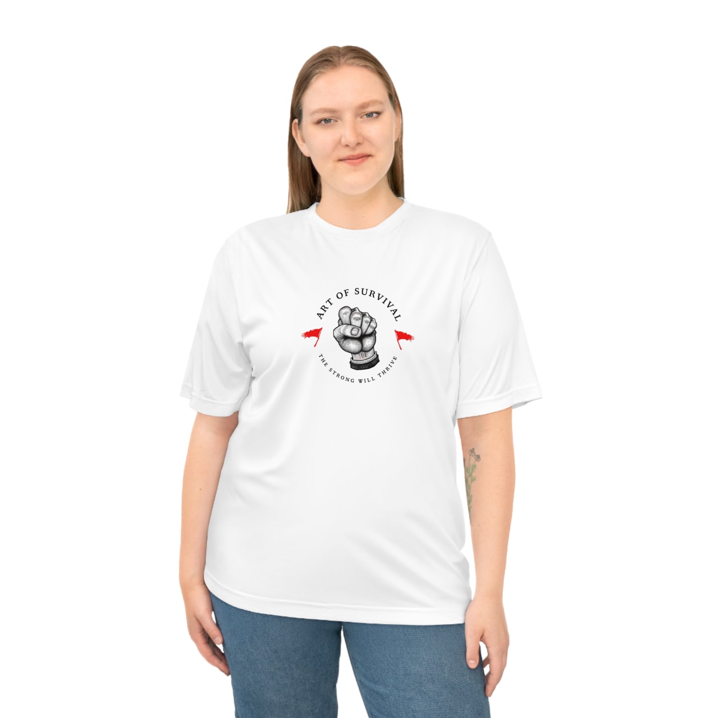 Martial Arts Logo Performance T-shirt - The Art of Survival - Fist