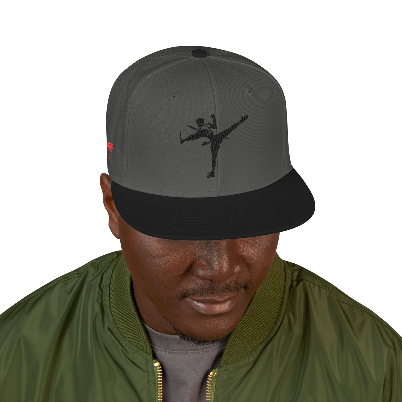 Snapback Cap - Art of Survival Ninja man Logo Embroidery Hat - Martial Arts Fitness Longevity Apparel
