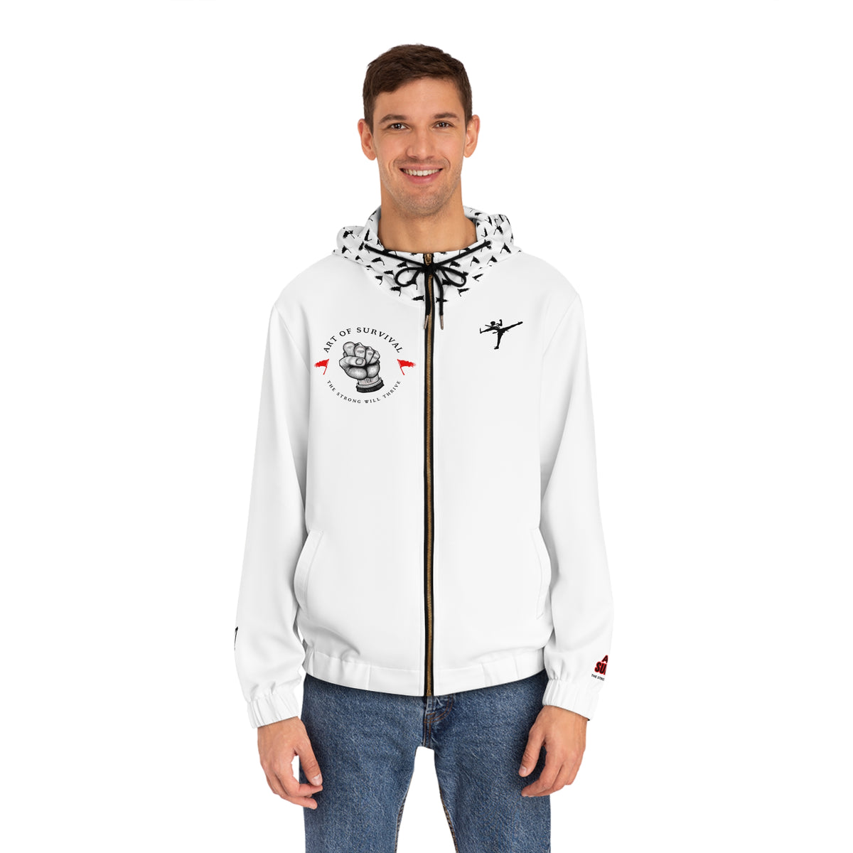 Full-Zip Hoodie - The Art of Survival - Martial Arts Logo