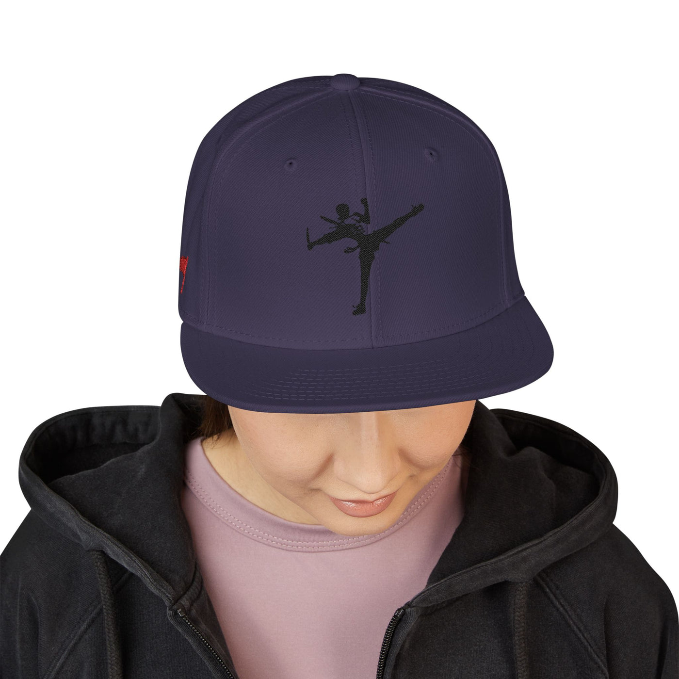 Snapback Cap - Art of Survival Ninja man Logo Embroidery Hat - Martial Arts Fitness Longevity Apparel
