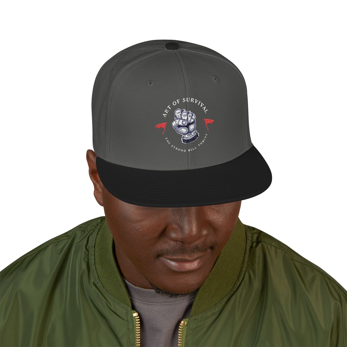 Snapback Cap - The Art of Survival Martial Arts Logo - Health & Fitness Lifestyle Brand