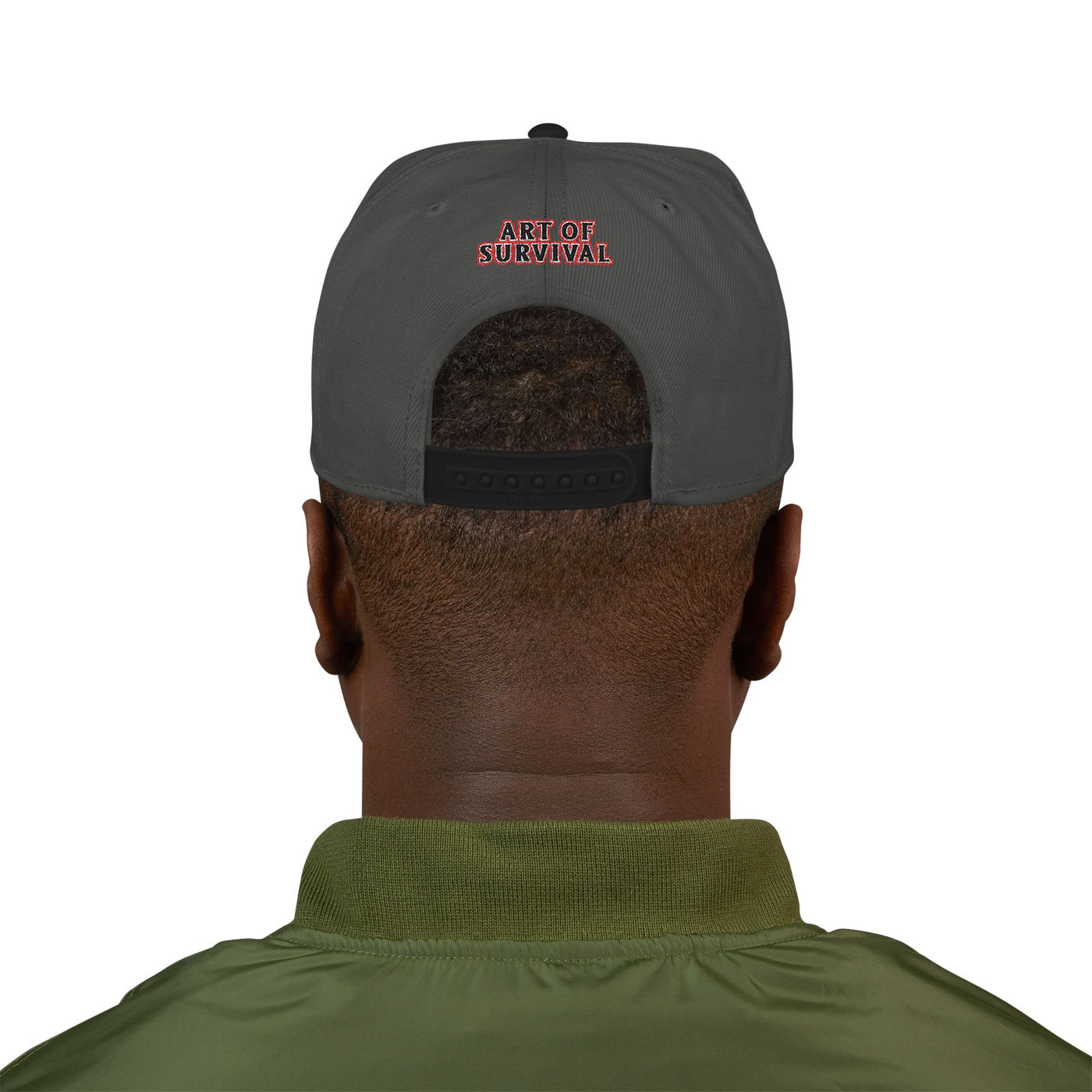 Snapback Cap - The Art of Survival Fist Logo Embroidery Hat - Martial Arts Fitness Longevity Apparel