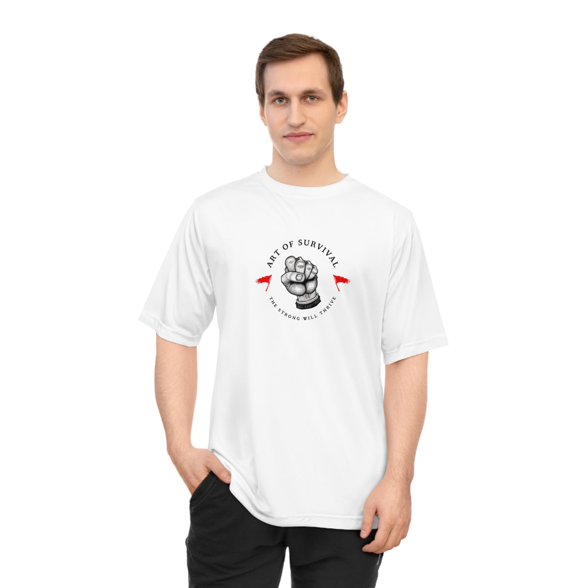 Martial Arts Logo Performance T-shirt - The Art of Survival - Fist