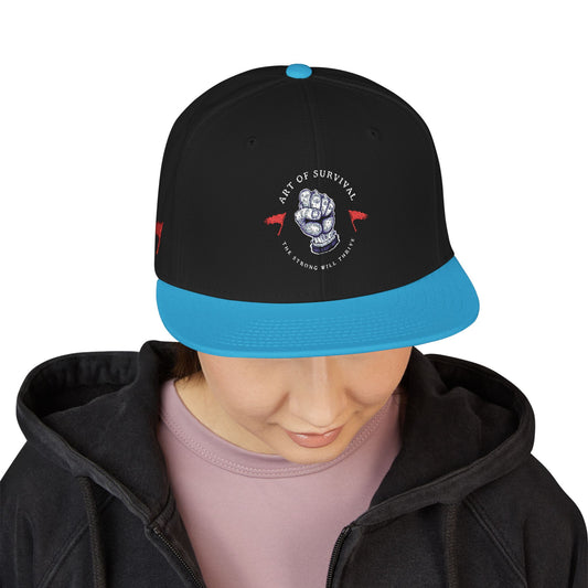 Snapback Cap - The Art of Survival Martial Arts Logo - Health & Fitness Lifestyle Brand