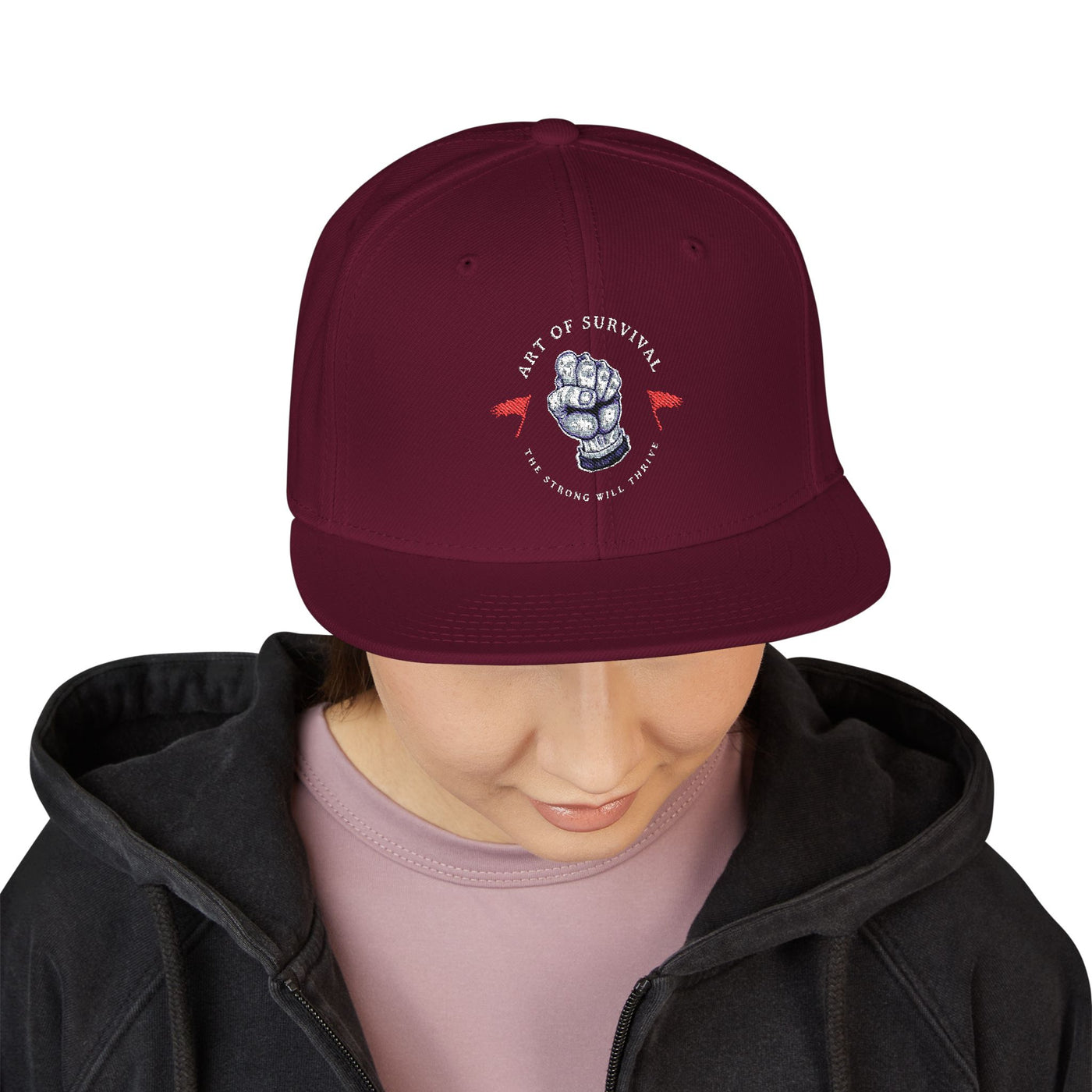 Snapback Cap - The Art of Survival Martial Arts Logo - Health & Fitness Lifestyle Brand