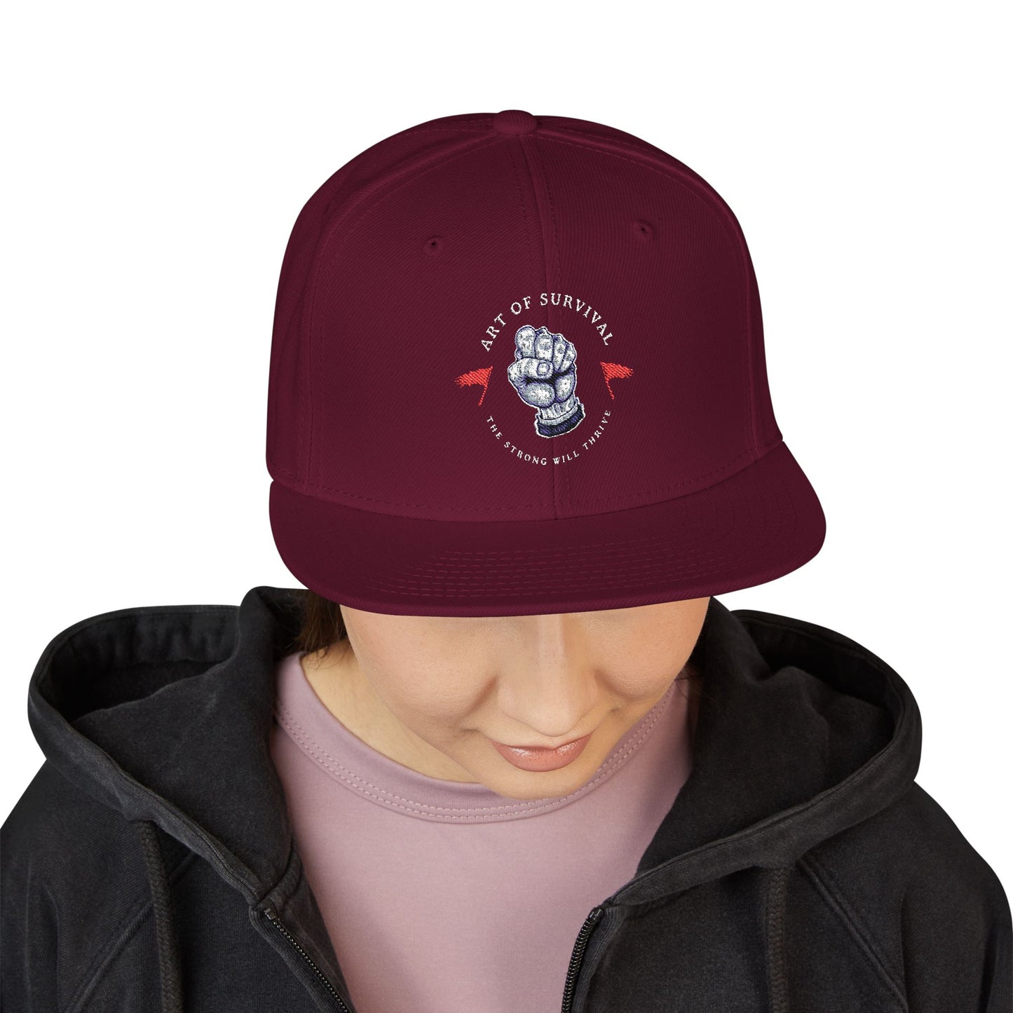 Snapback Cap - The Art of Survival Martial Arts Logo - Health & Fitness Lifestyle Brand