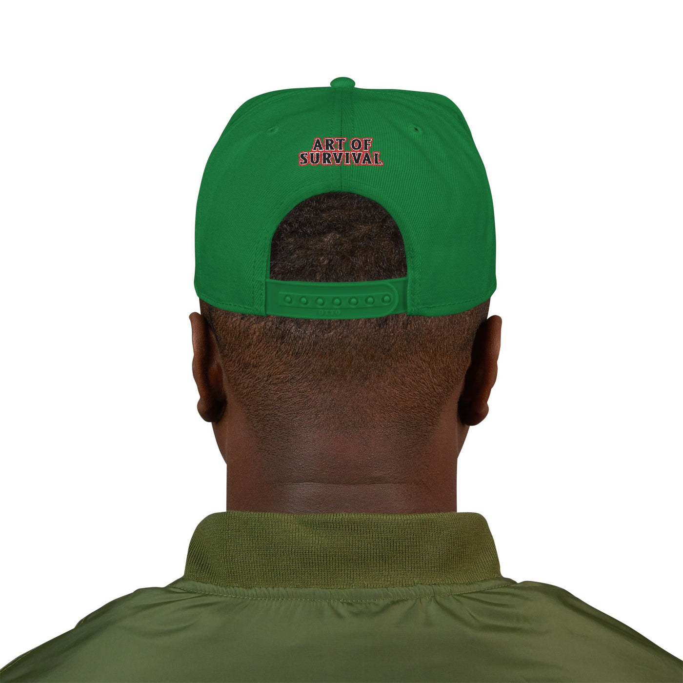 Snapback Cap - Art of Survival Ninja man Logo Embroidery Hat - Martial Arts Fitness Longevity Apparel