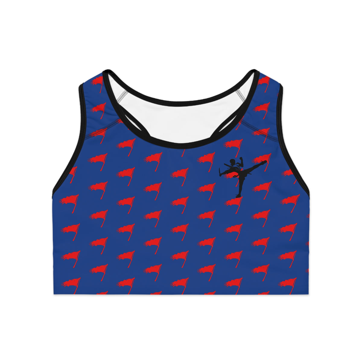 Sports Bra - The Art of Survival- Flag (All Over) Logo - Fitness - Brand