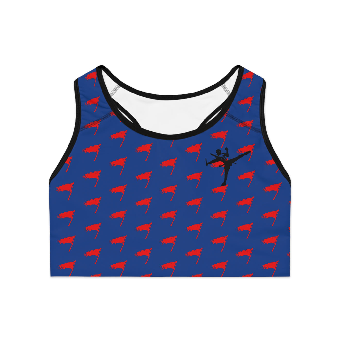 Sports Bra - The Art of Survival- Flag (All Over) Logo - Fitness - Brand