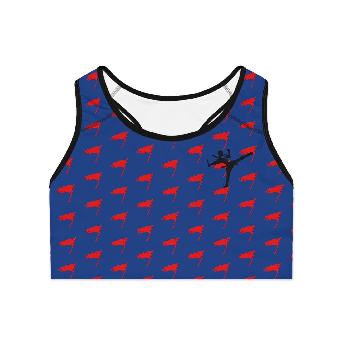 Sports Bra - The Art of Survival- Flag (All Over) Logo - Fitness - Brand
