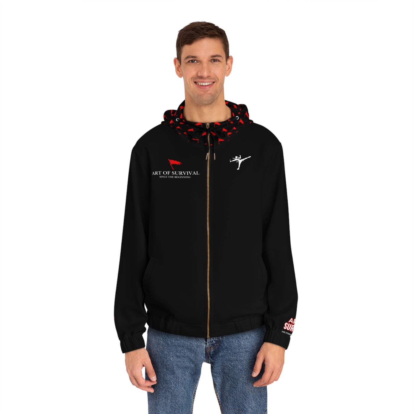 Full-Zip Hoodie - The Art of Survival - Limited Addition {Since the Beginning} Logo - Fitness Apparel
