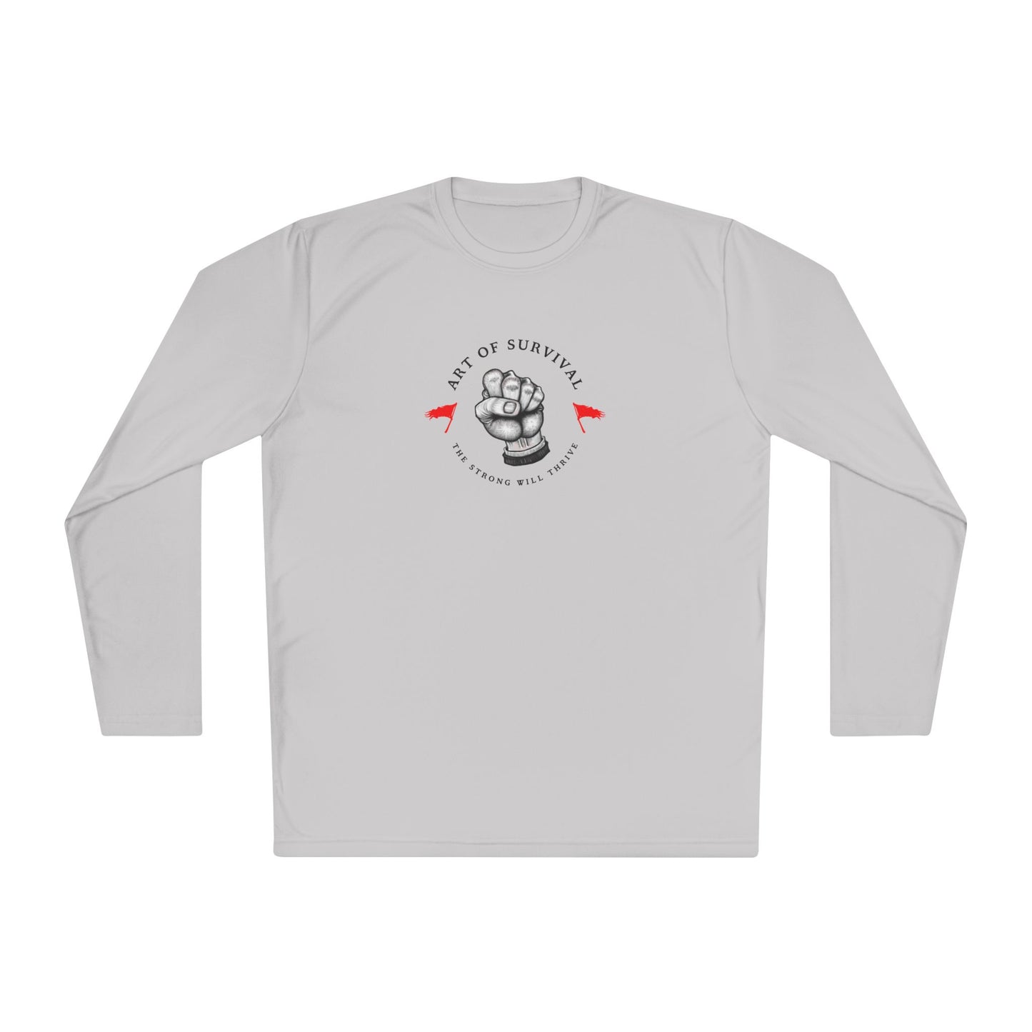 Long Sleeve Tee - "The Art of Survival" Fitness - Martial Arts - Activewear - Fist Design