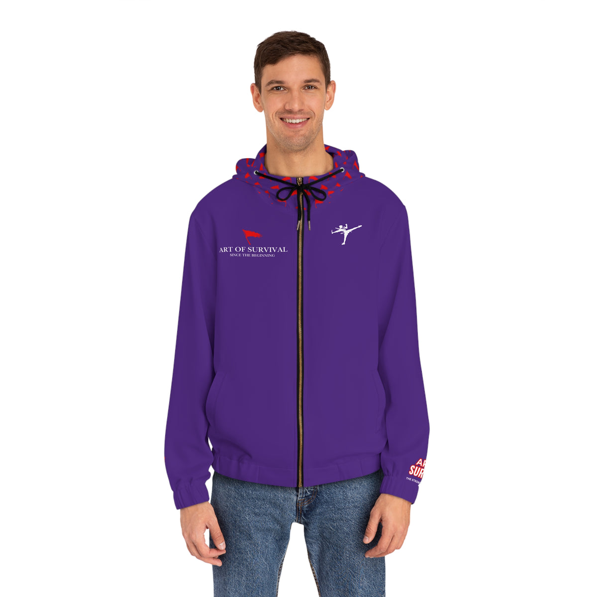Full-Zip Hoodie - The Art of Survival - Limited Addition {Since the Beginning} Logo - Fitness Apparel
