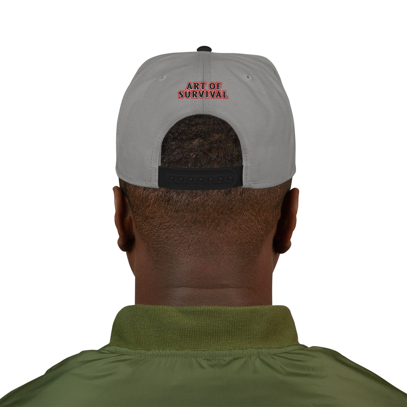Snapback Cap - Art of Survival Ninja man Logo Embroidery Hat - Martial Arts Fitness Longevity Apparel