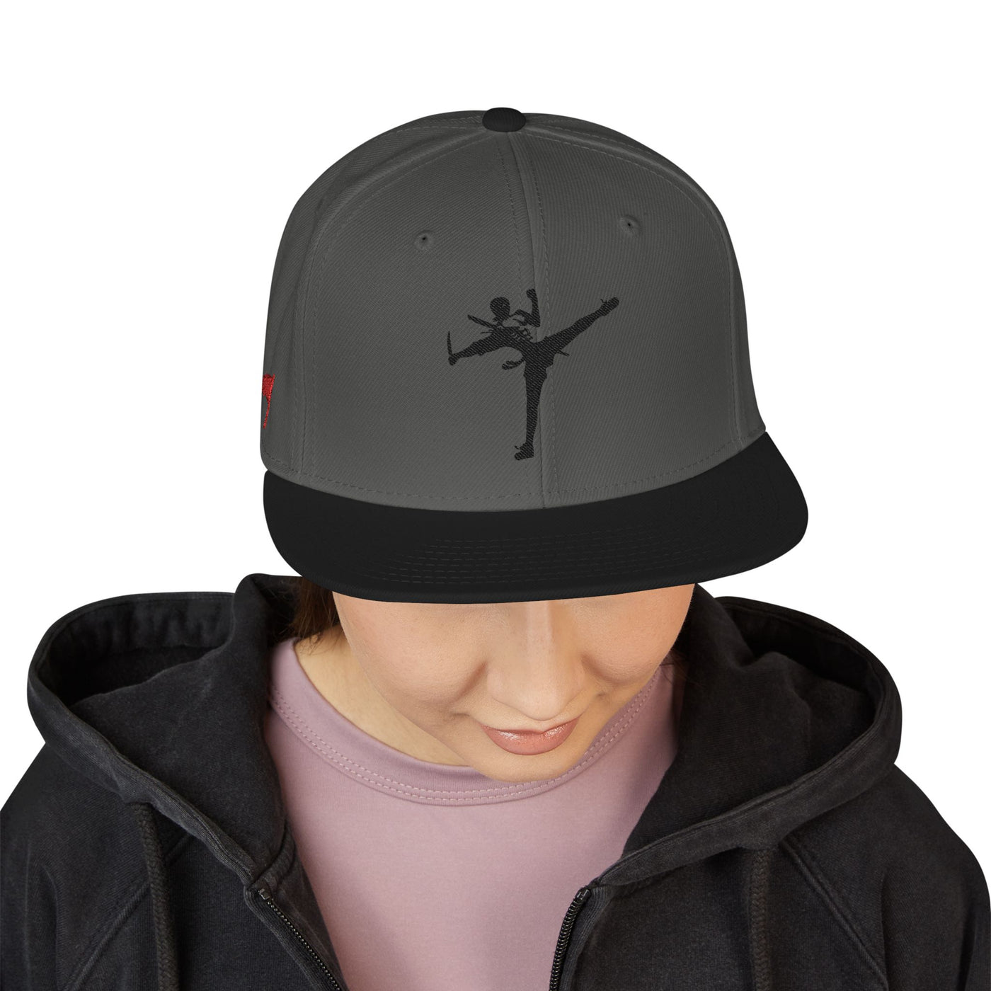 Snapback Cap - Art of Survival Ninja man Logo Embroidery Hat - Martial Arts Fitness Longevity Apparel
