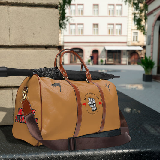 Waterproof Travel Bag - Art of Survival, Perfect for Adventurers, Gym, Beach, Hiking, Weekend Getaways, Durable and Stylish