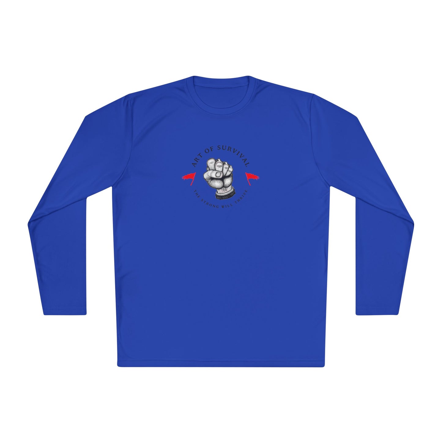 Long Sleeve Tee - "The Art of Survival" Fitness - Martial Arts - Activewear - Fist Design