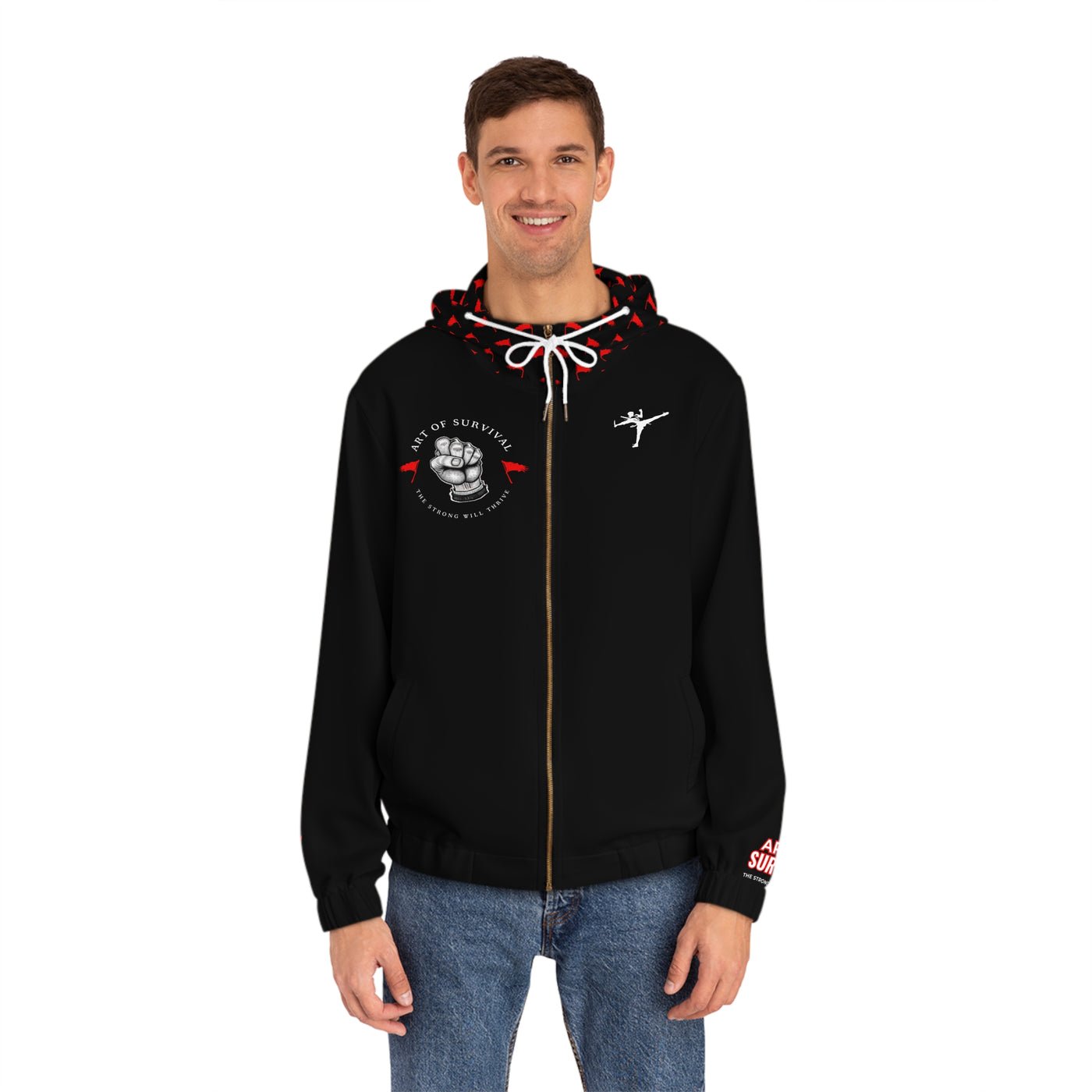 Full-Zip Hoodie - The Art of Survival - Martial Arts Logo