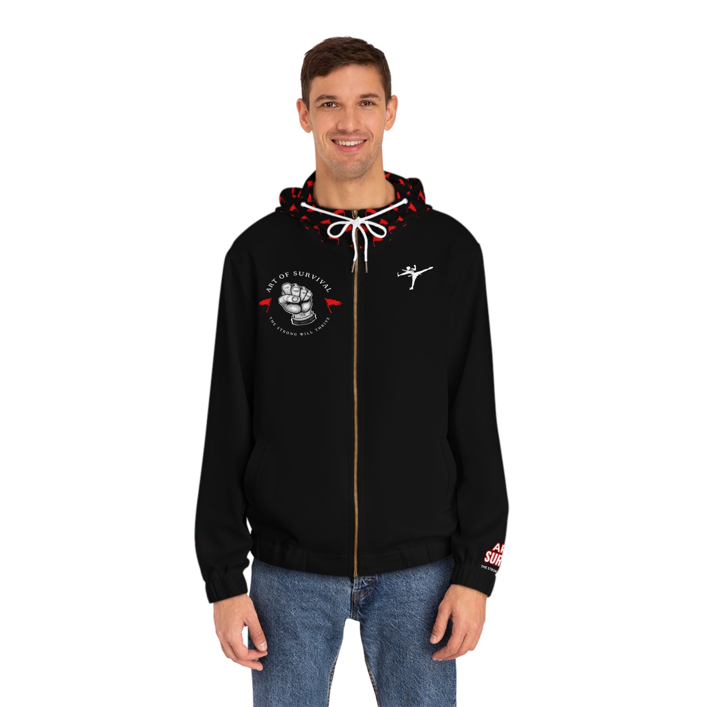 Full-Zip Hoodie - The Art of Survival - Martial Arts Logo