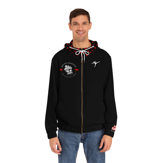 Full-Zip Hoodie - The Art of Survival - Martial Arts Logo