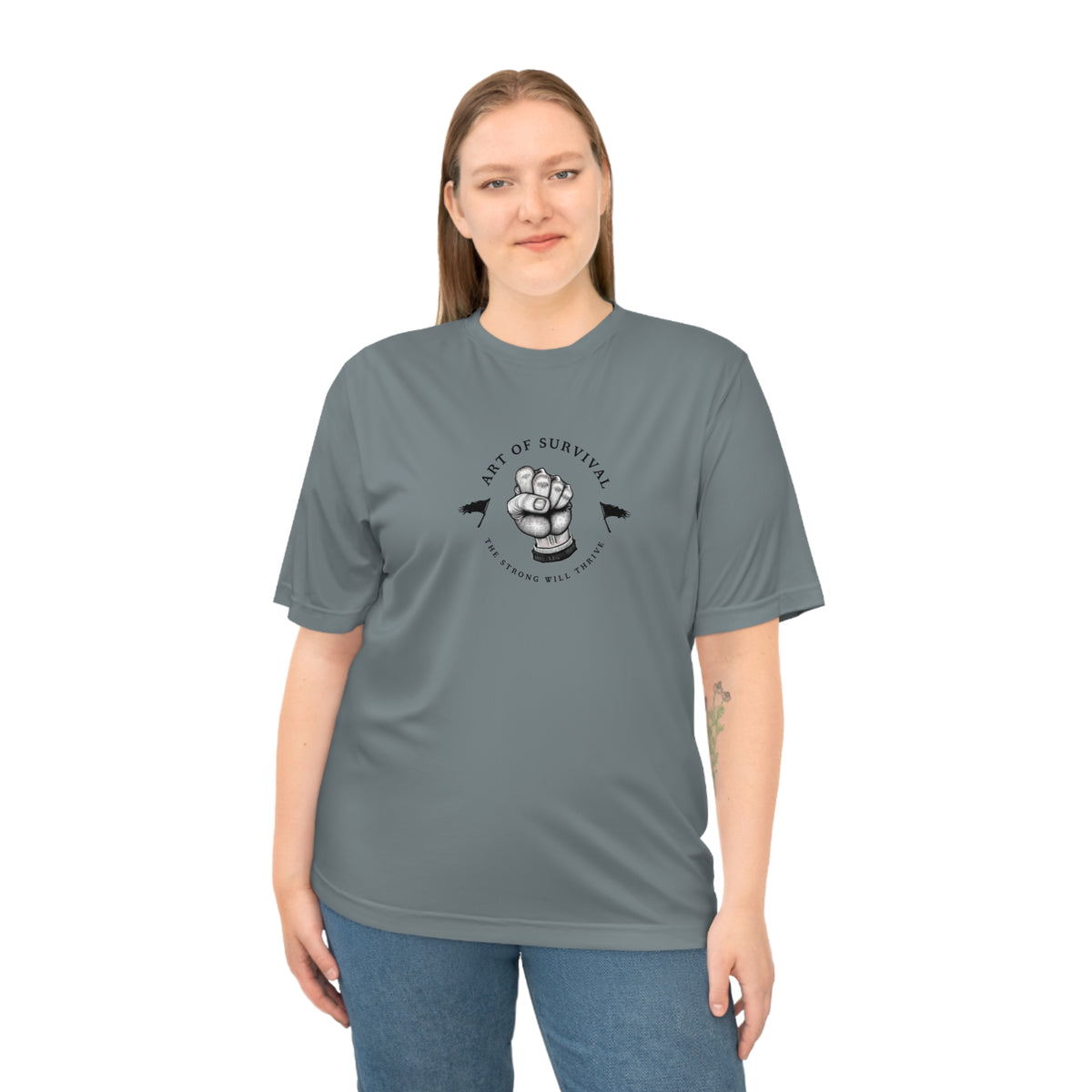 Martial Arts Logo Performance T-shirt - The Art of Survival - Fist