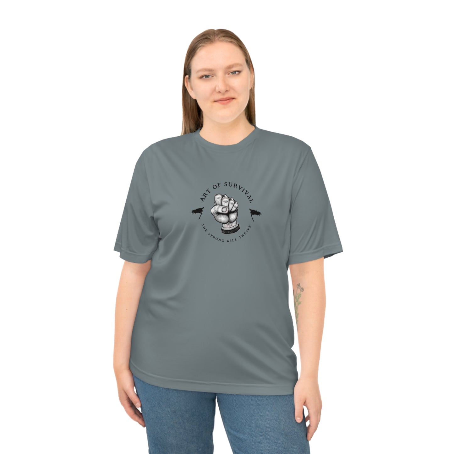 Martial Arts Logo Performance T-shirt - The Art of Survival - Fist
