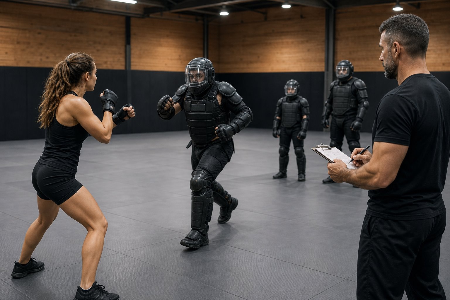 Martial arts proficiency experiment bout 24: Mixed-size opponent progression