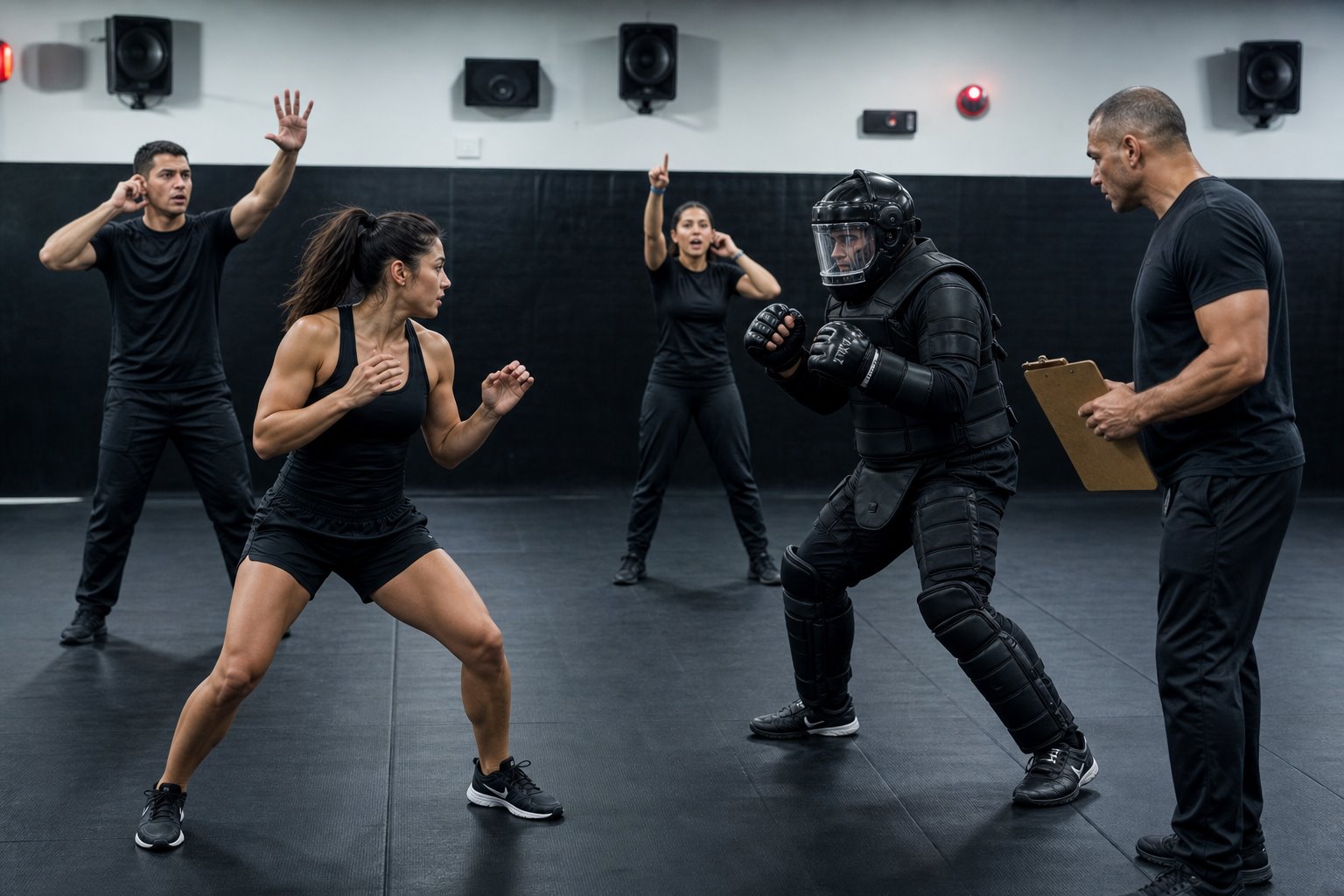 Martial arts proficiency experiment bout 27: Noise-and-command bout