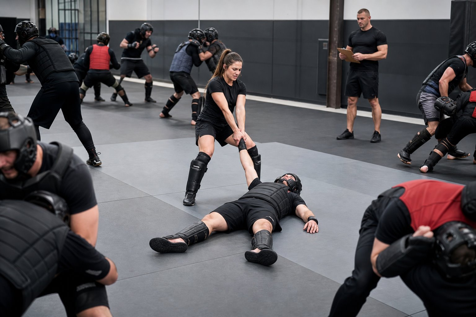 Martial arts proficiency experiment bout 39: Fallen-partner extraction
