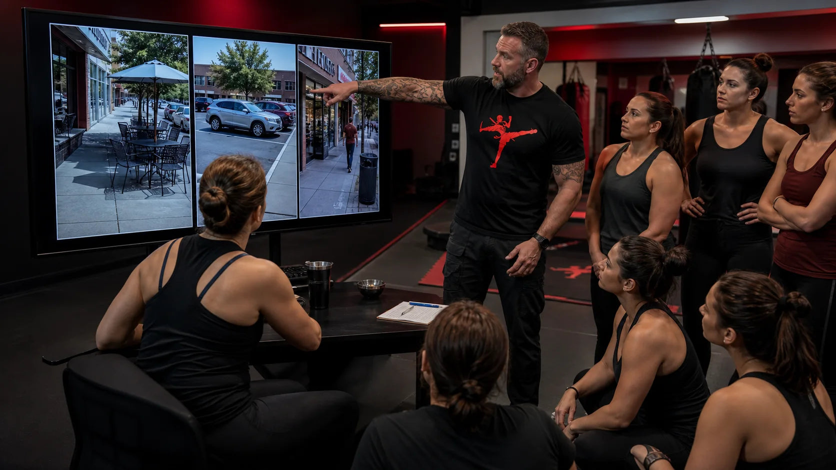 Protocol 21 training exercise in a supervised Art of Survival dojo