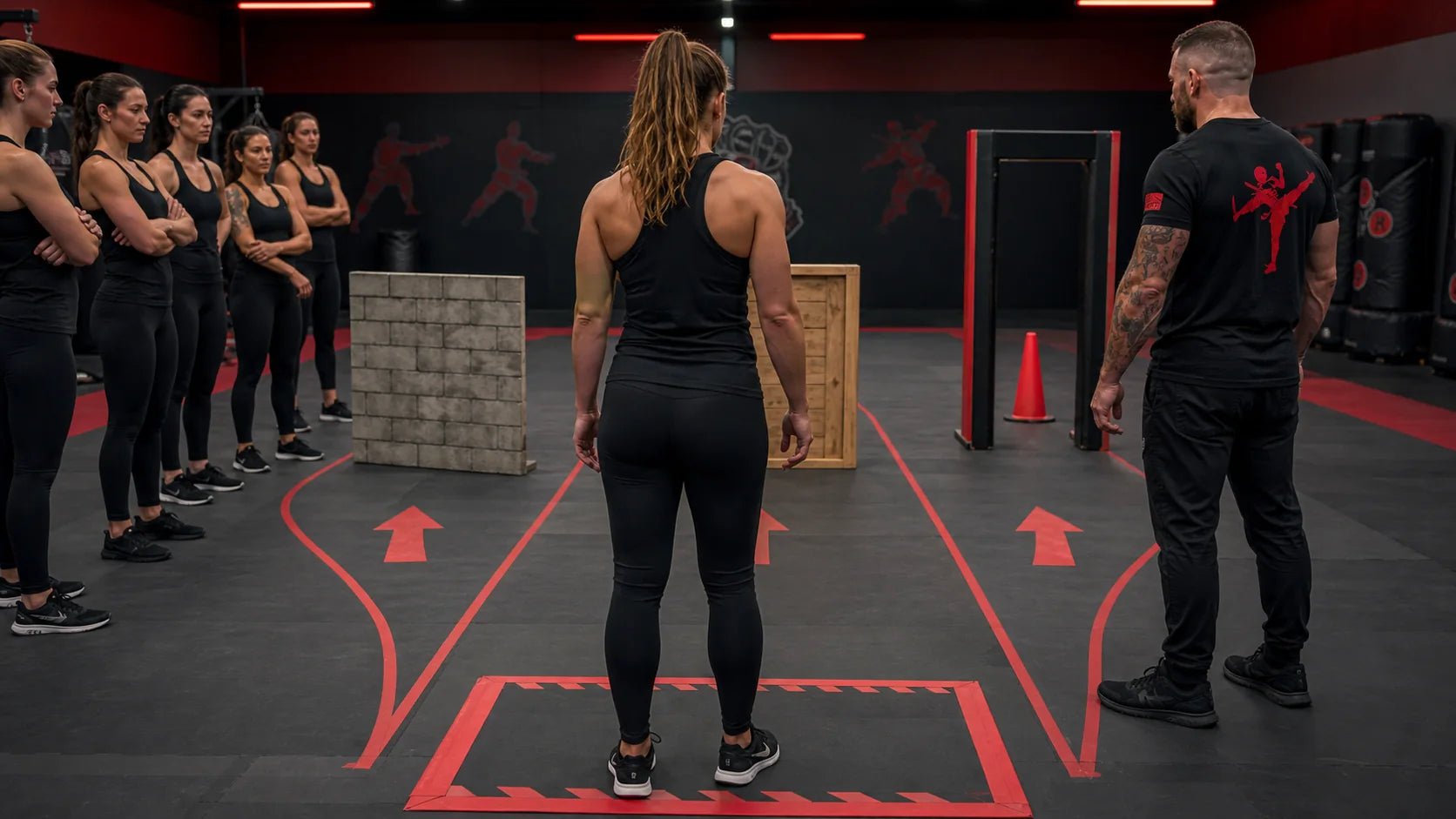 Protocol 22 training exercise in a supervised Art of Survival dojo