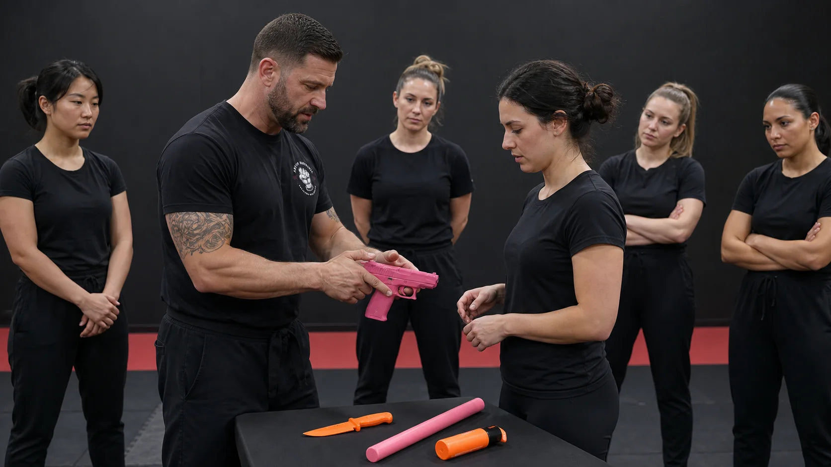 Protocol 35 training exercise in a supervised Art of Survival dojo